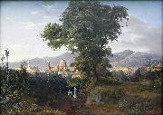 August Ahlborn View of Florenz oil painting